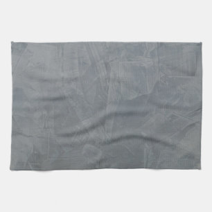 Slate Grey Venetian Plaster Tea Towel