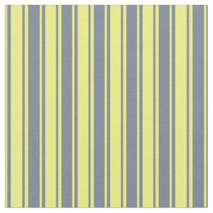Slate Grey & Yellow Coloured Pattern Fabric