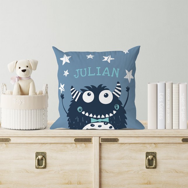 Slate | Personalised Monster Cushion (Creator Uploaded)