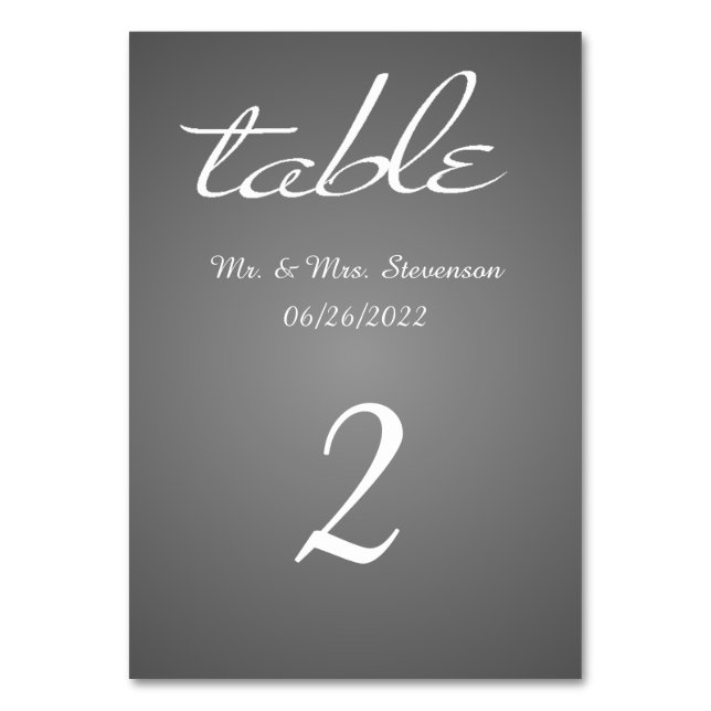Slate Table Numbers (Front)