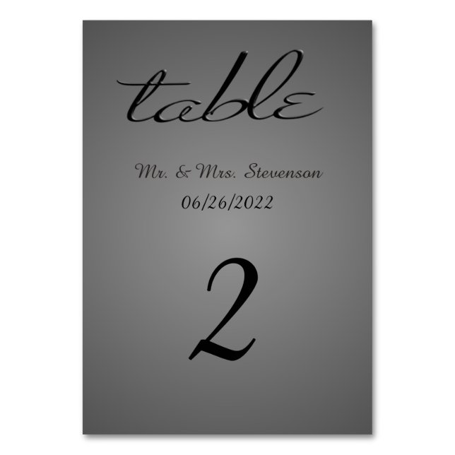 Slate Table Numbers (Front)