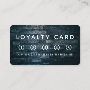 Slate Wall, Modern Style Loyalty Card
