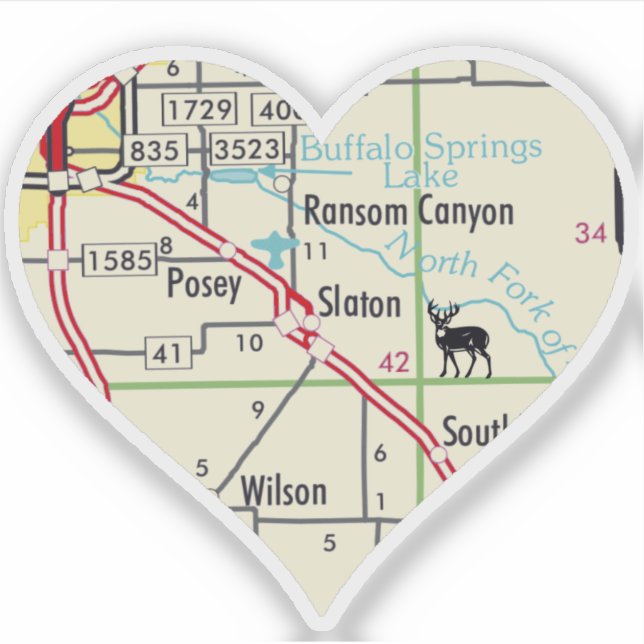 Slaton TX Map (Front)
