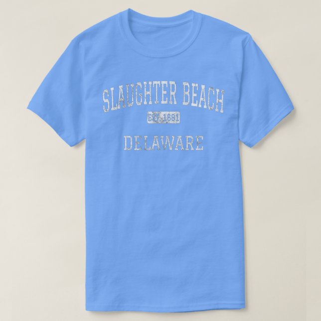 Slaughter Beach Delaware DE Vintage  T-Shirt (Design Front)