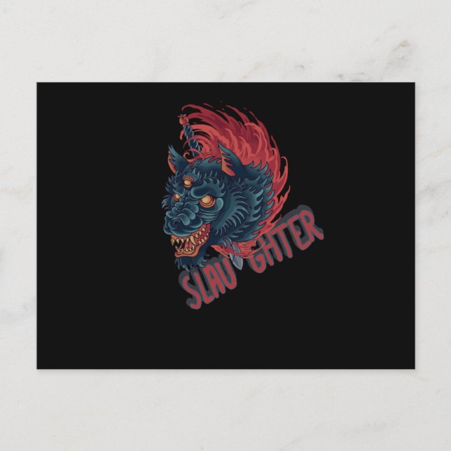 Slaughter Wolf Postcard (Front)