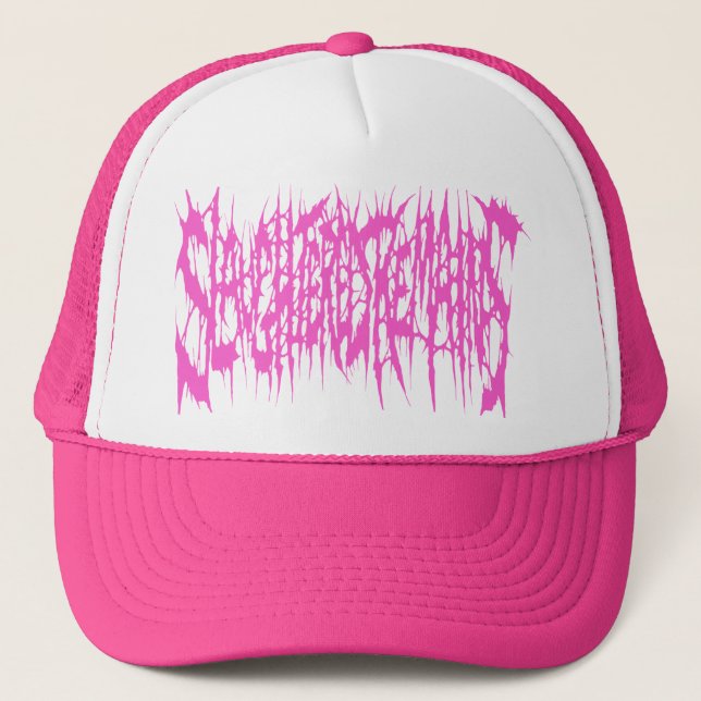 Slaughtered Remains - Pink Logo Trucker Hat (Front)