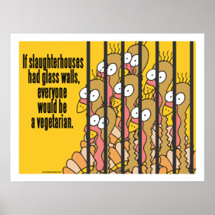Slaughterhouses - Vegetarian, Vegan Poster