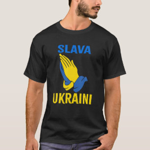 Slava Ukraine Flag Free Ukraine I Support Ukrainia T-Shirt