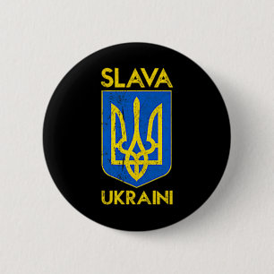 Slava Ukraini Glory To Ukraine2  6 Cm Round Badge