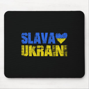 Slava Ukraini Glory To Ukraine Mouse Pad
