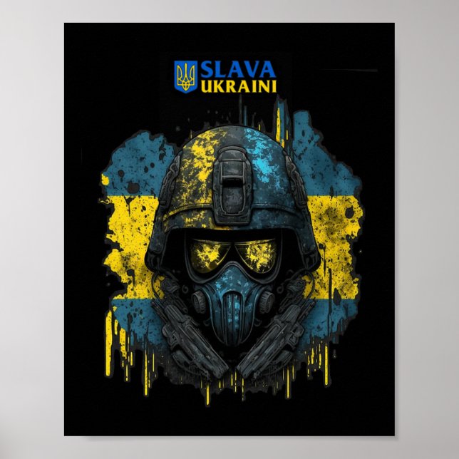 Slava Ukraini -glory To Ukraine  Poster (Front)