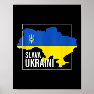 Slava Ukraini Glory To Ukraine Shirt I Stand With Poster