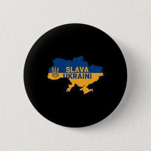 Slava Ukraini Glory To Ukraine Shirt Support Ukrai 6 Cm Round Badge