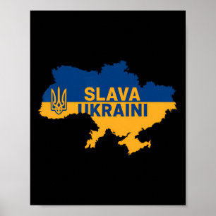Slava Ukraini Glory To Ukraine Shirt Support Ukrai Poster