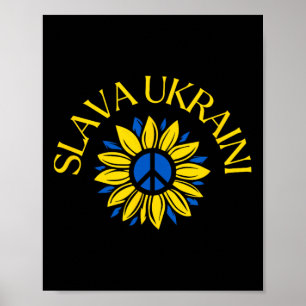 Slava Ukraini Glory To Ukraine Stand With Ukraine  Poster