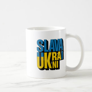 Slava Ukraini Graphic Coffee Mug