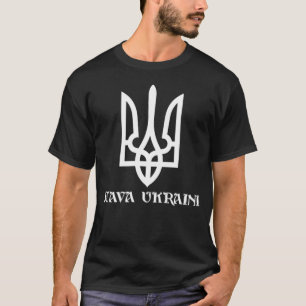 Slava Ukraini Ukraine Coat of Arms White color T-Shirt