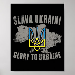Slava Ukraini Ukraine Shirt Glory To Ukraine Suppo Poster