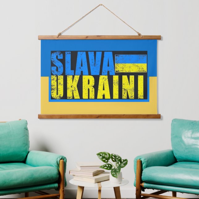 Slava Ukraini Wall Hanging Hanging Tapestry (Living Room)