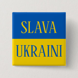 Slava Ukrainian Glory to Ukraine flag pin