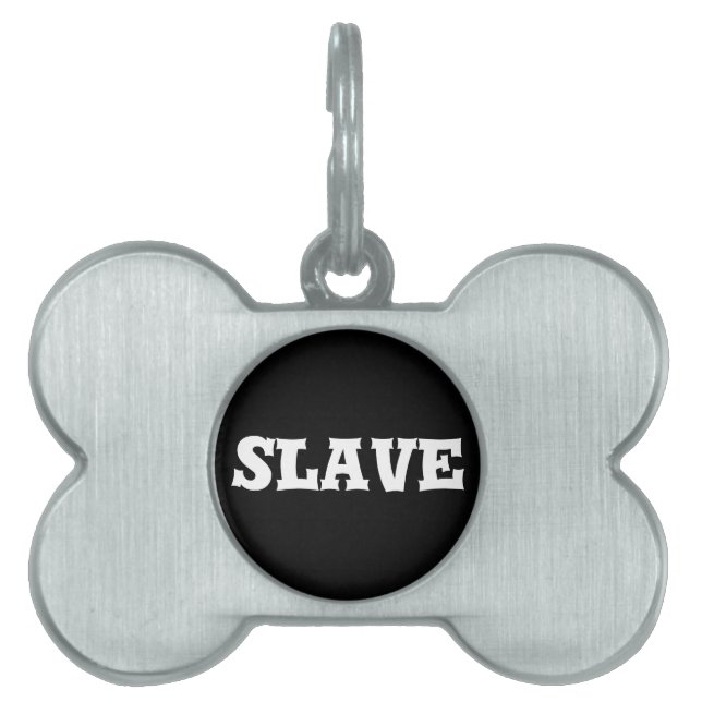 slave pet name tag (Front)
