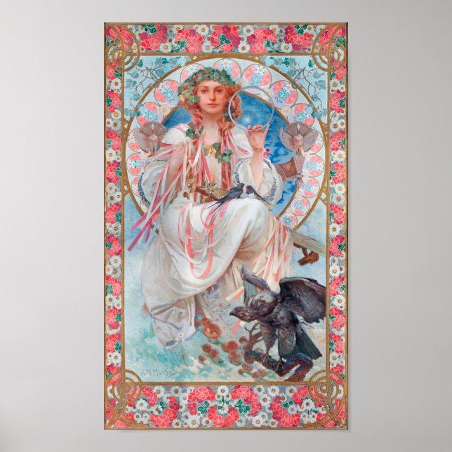 Slavia, Mucha Poster (Front)