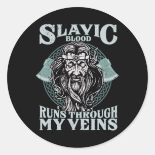 Slavic Celestial Being Craftsmanship Pagan Slavs P Classic Round Sticker