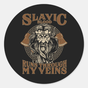 Slavic Celestial Being Craftsmanship Pagan Slavs P Classic Round Sticker
