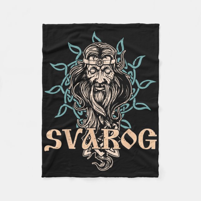 Slavic Celestial Being Craftsmanship Pagan Slavs P Fleece Blanket (Front)