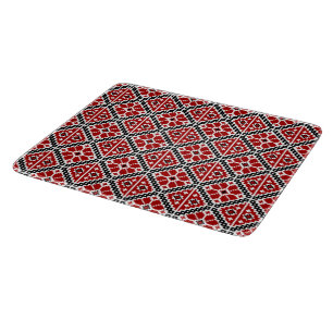 Slavic Ethnic Embroidery, Balkan Traditional Cutting Board