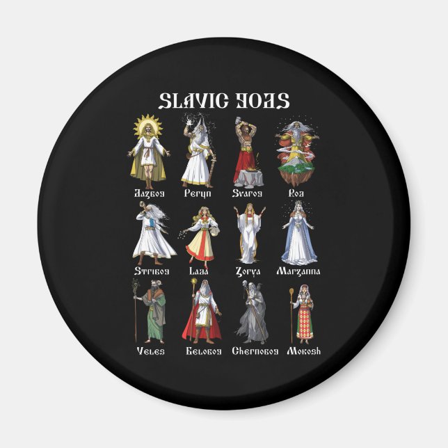 Slavic Mythology Gods Magnet (Front)