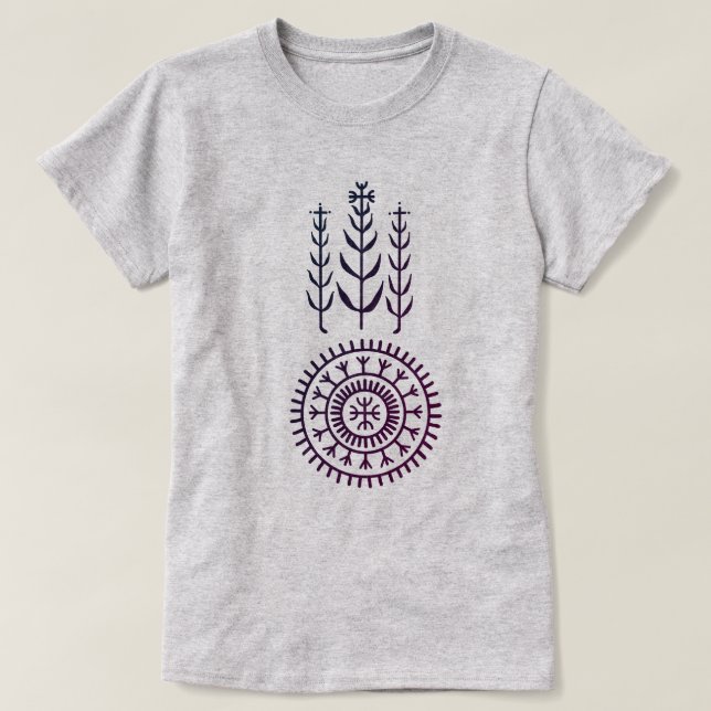 Slavic Pagan Protection Mandala T-Shirt (Design Front)