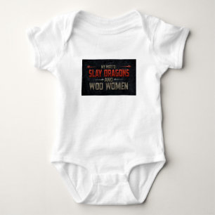 Slay Dragons And Woo Women One-Piece Baby Bodysuit
