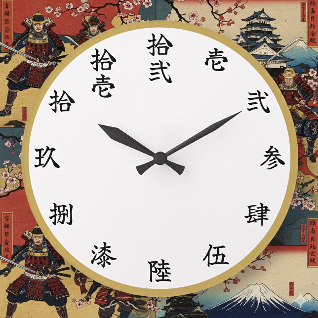 Slayer-Style Kanji Anime Numeral Wall Clock (Creator Uploaded)