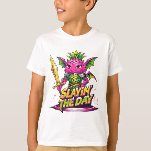 Slayin the Day: Warrior Dragonfruit Hero T-Shirt