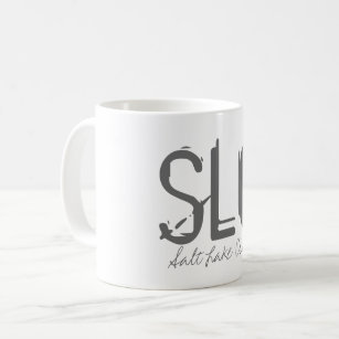 SLC Salt Lake City Airport Typography Coffee Mug