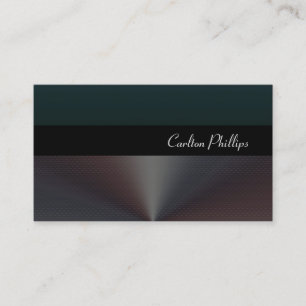 Sleak + clean/brushed steel. business card