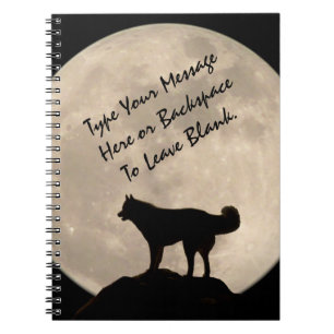 Sled Dog Notebook Personalised Husky Journal Book