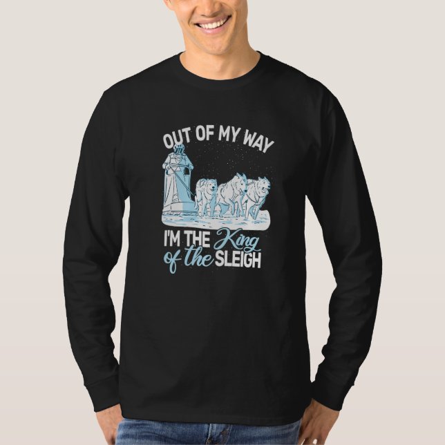 sled dog racing sledding huskies alaska sled dog s T-Shirt (Front)