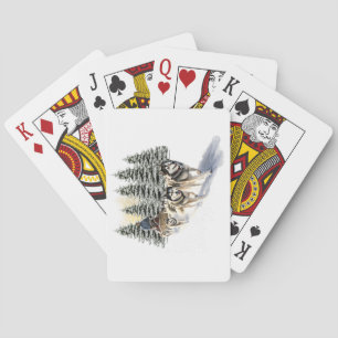Sled Dogs Playing Cards