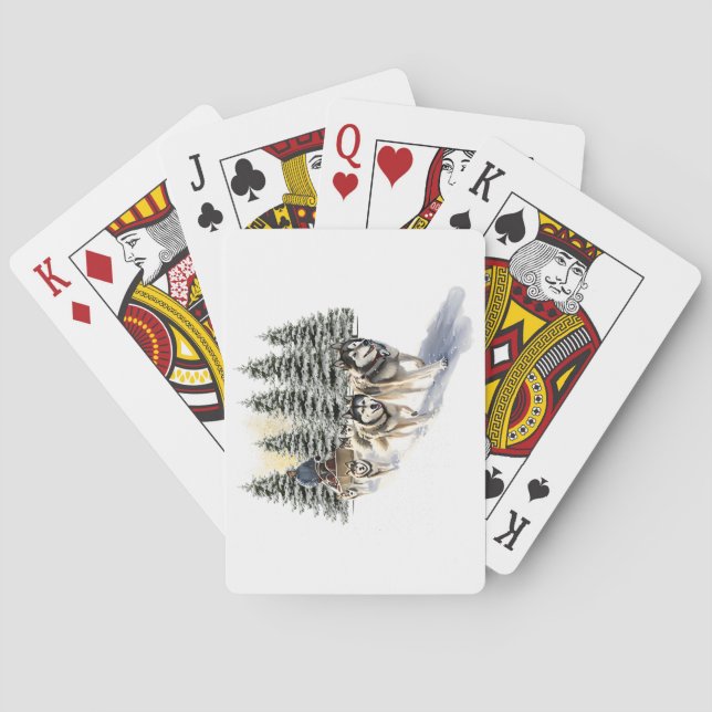 Sled Dogs Playing Cards (Back)