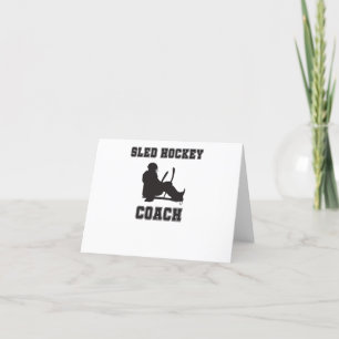 Sled Hockey Coach Thank You Card