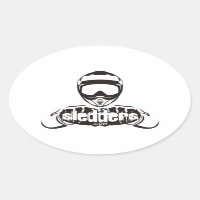 Sledders.com Oval Window Stickers