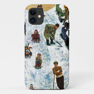 Sledding and Digging Out Case-Mate iPhone Case