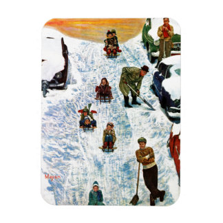 Sledding and Digging Out Magnet