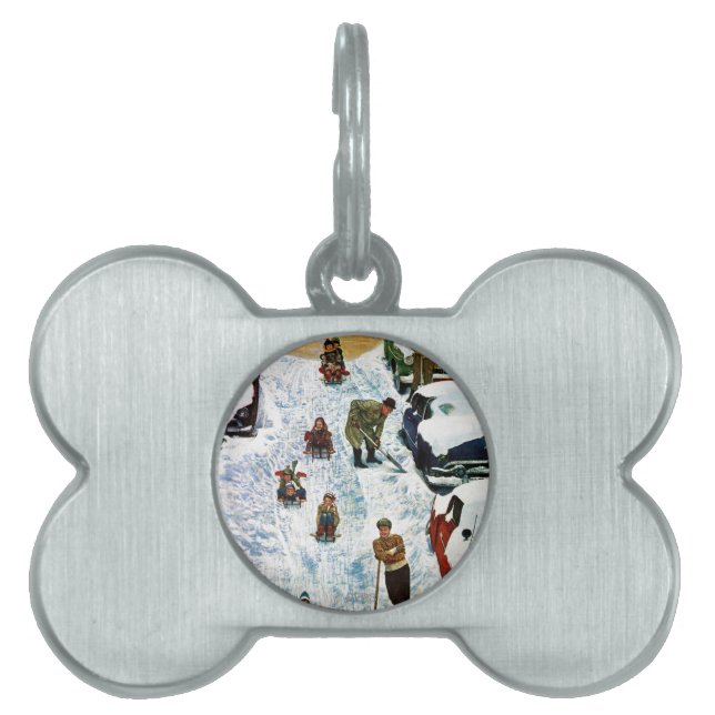 Sledding and Digging Out Pet Tag (Front)