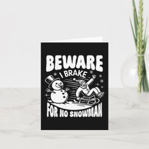 Sledding Snow Sled Winter Sport Winter Outdood Act Card