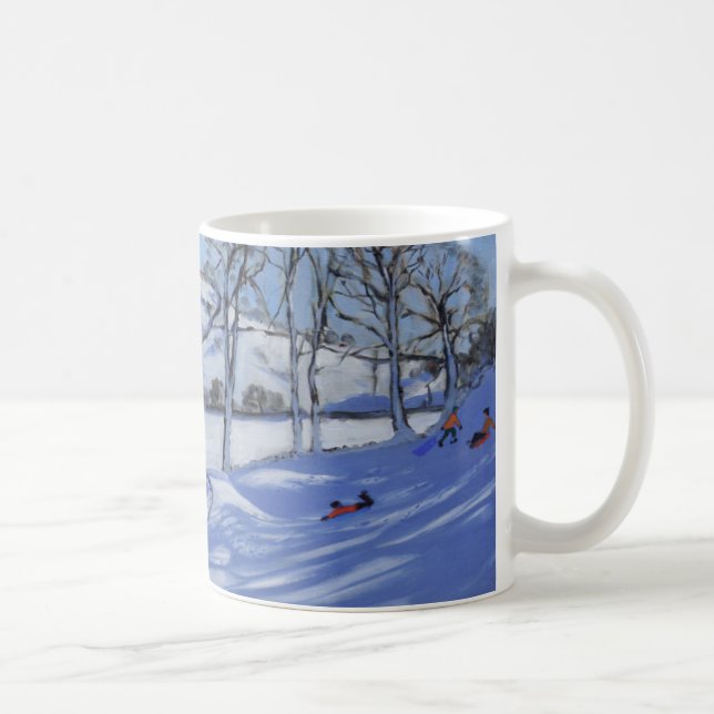 Sledging Derbyshire Peak District 2012 Coffee Mug (Right)