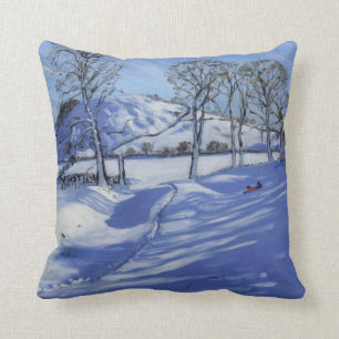 Sledging Derbyshire Peak District 2012 Cushion