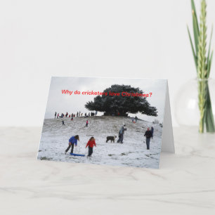 Sledging Holiday Card